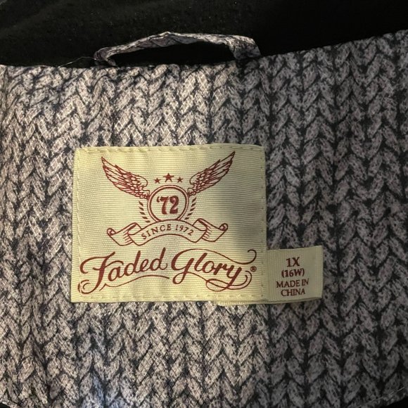 Faded Glory women's puffer jacket 1x - Picture 2 of 3